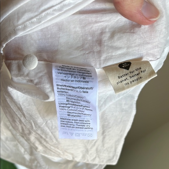 Madewell Swiss Dot Cotton Cream Cottage Core Easter Coastal Boho Maxi Dress Sz M - Picture 10 of 13